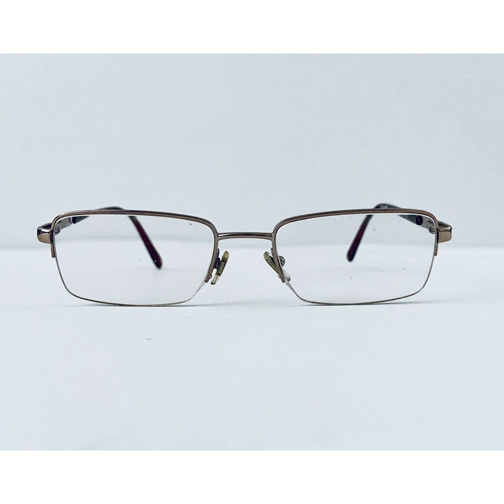 Versace Gold Rectangular Frame Glasses - image 2